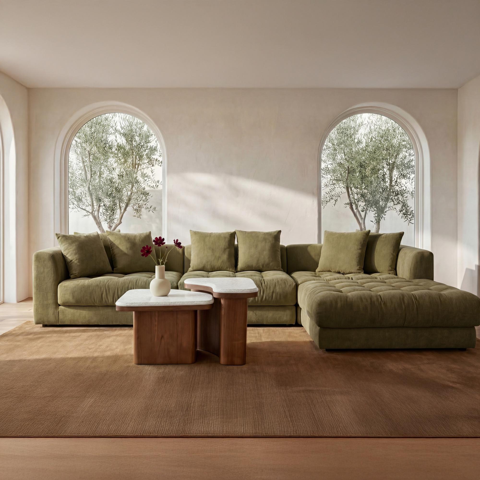 Davie Lounge Modular Sectional Olive 2 Davie Lounge Modular Sectional Olive - Image 2