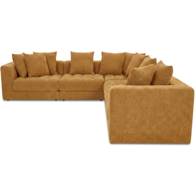 Davie Classic L Modular Sectional Golden Yellow 7 Davie Classic L Modular Sectional Golden Yellow OA-1133-09 OA 1133 09 Davie side left shadsilo