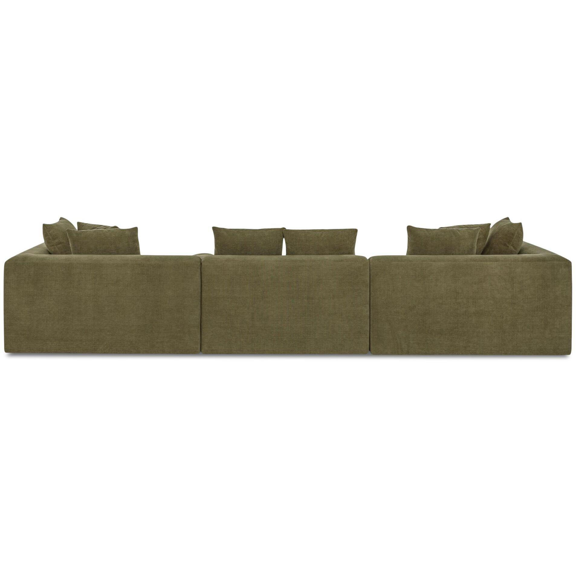 Davie Classic L Modular Sectional Olive 3 Davie Classic L Modular Sectional Olive - Image 3