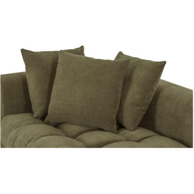 Davie Classic L Modular Sectional Olive 9 Davie Classic L Modular Sectional Olive OA-1133-16 OA 1133 16 Davie closeup shadsilo
