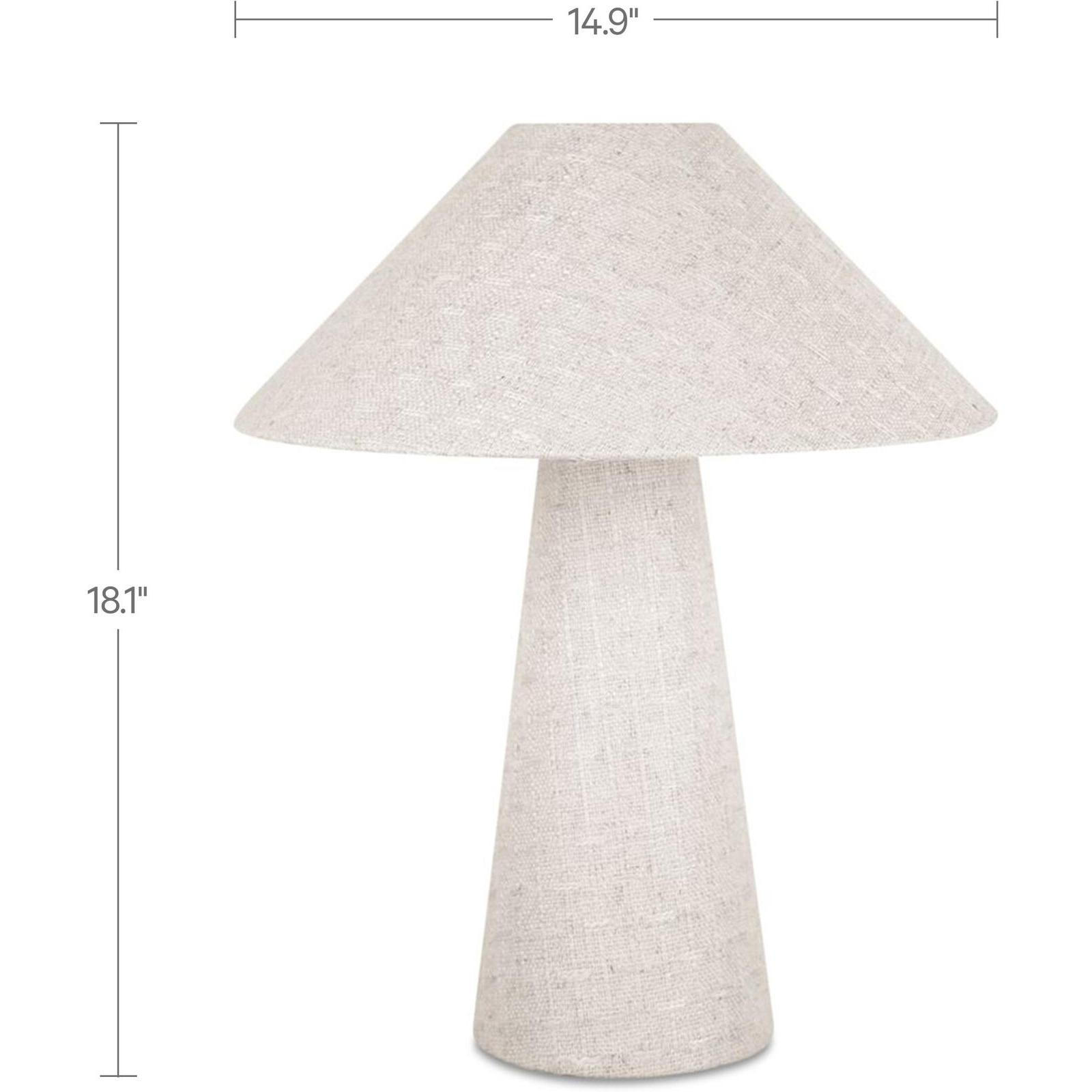 Nori Table Lamp Flecked White 5 Nori Table Lamp Flecked White - Image 5