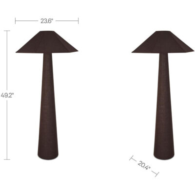 Gigi Floor Lamp Dark Brown OD-1033-20-0 OD 1033 20 0 70