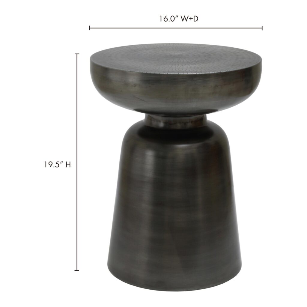 Arthur Accent Table Antique Zinc - Image 5
