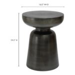 Arthur Accent Table Antique Zinc OT-1003-54 OT 1003 54 70