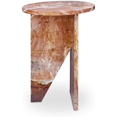 Grace Accent Table Orange Levante Marble PJ-1021-12 PJ 1021 12 Grace side shadsilo