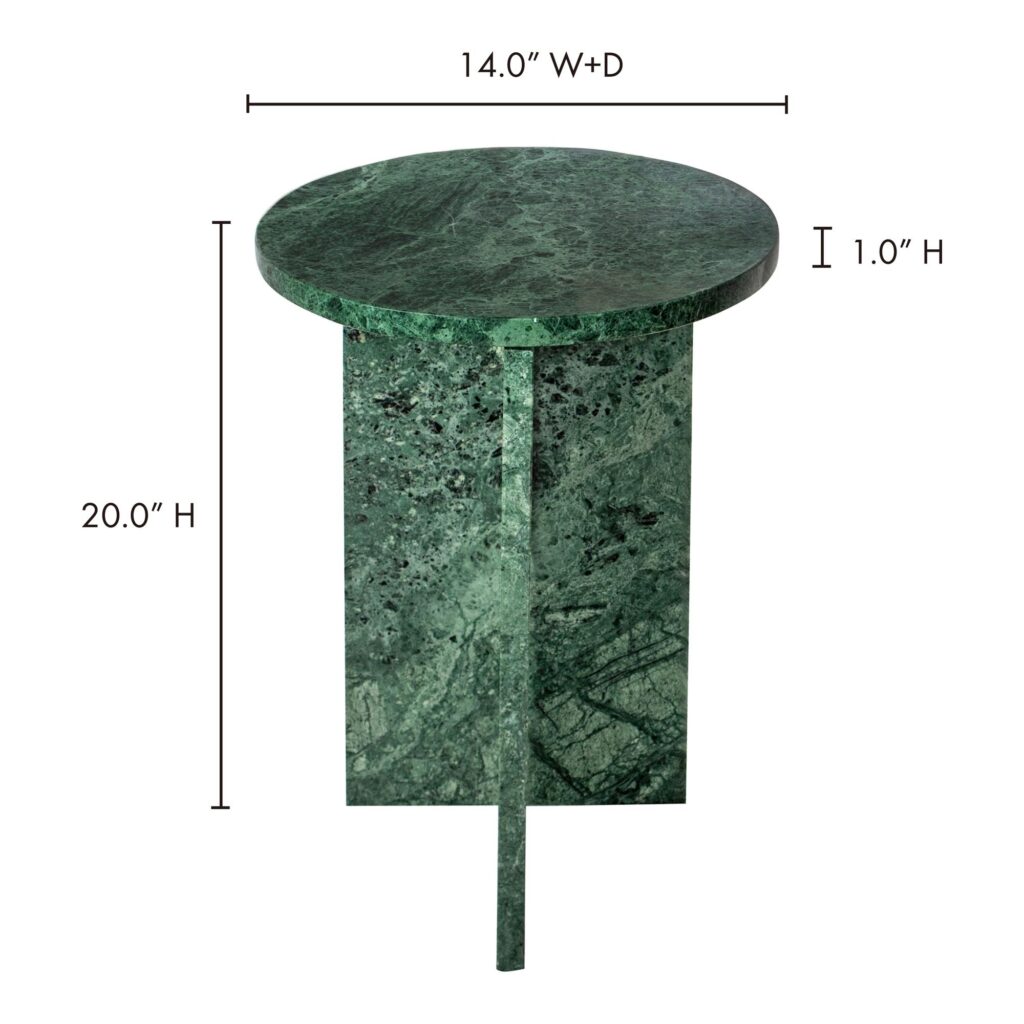 Grace Accent Table Green Marble - Image 9
