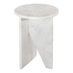 Grace Accent Table White Marble PJ-1021-18 PJ 1021 18 02