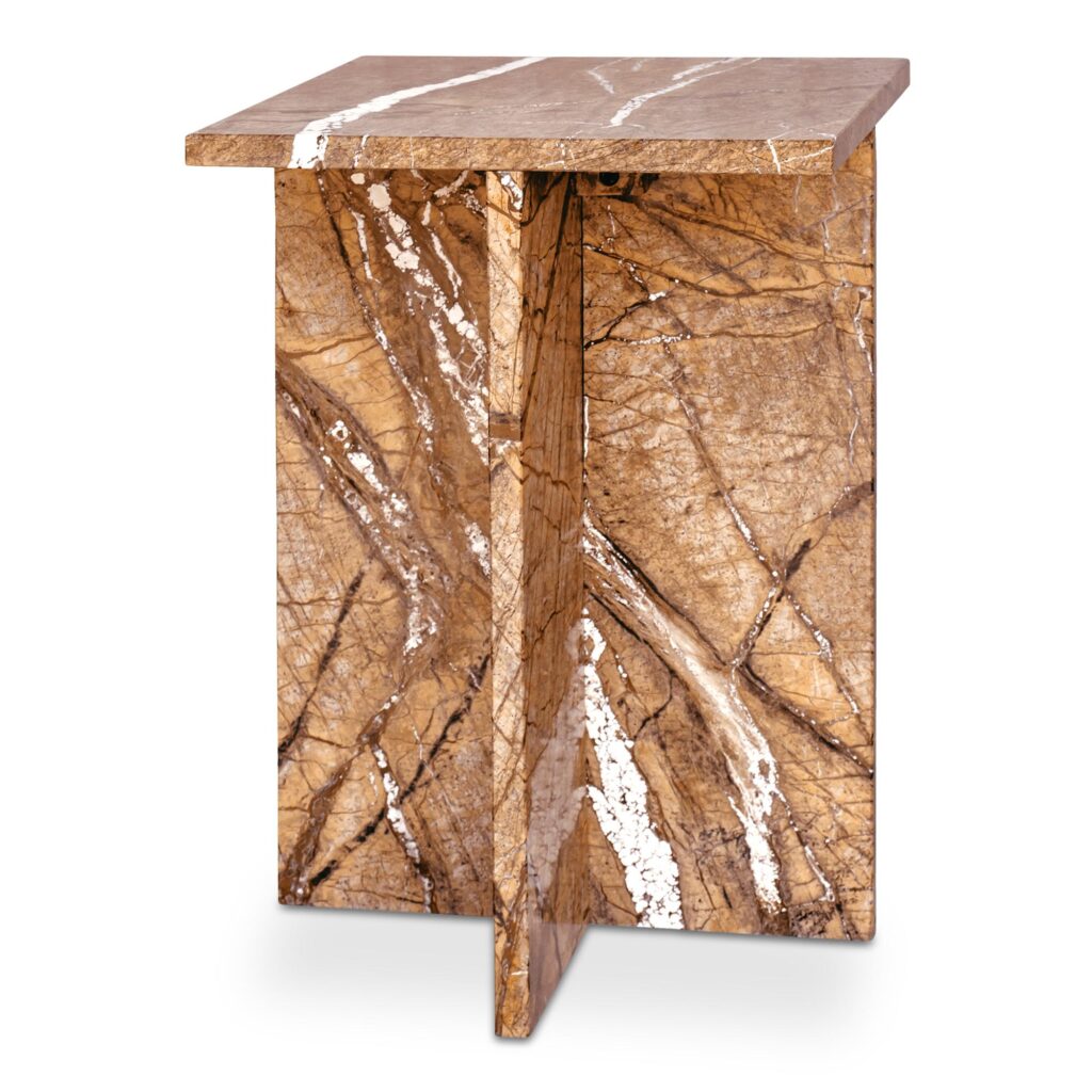 Blair Accent Table Golden Forest Marble - Image 3