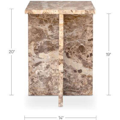 Blair Accent Table Panther Marble PJ-1024-34 PJ 1024 34 70 dim