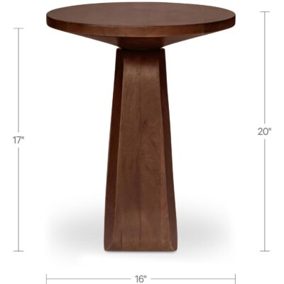 Harley Side Table Dark Brown 9 Harley Side Table Dark Brown PJ-1026-20 PJ 1026 20 70 dim