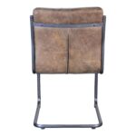Ansel Dining Chair Grazed Brown Leather (Set of 2) PK-1043-03 PK 1043 03 01