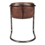 Benedict Dining Chair Grazed Brown Leather (Set of 2) PK-1048-03 PK 1048 03 04