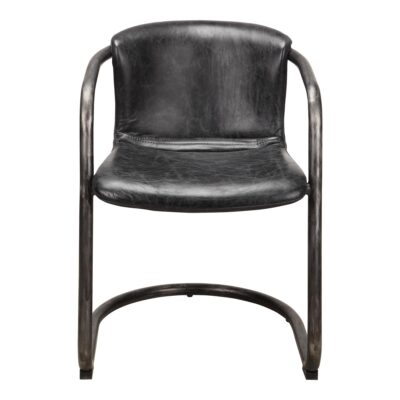 Freeman Dining Chair Onyx Black Leather (Set of 2) 11 Freeman Dining Chair Onyx Black Leather (Set of 2) PK-1059-02 PK 1059 02