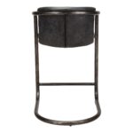 Freeman Counter Stool Onyx Black Leather (Set of 2) PK-1061-02 PK 1061 02 02