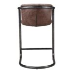 Freeman Counter Stool Grazed Brown Leather (Set of 2) PK-1061-03 PK 1061 03 02