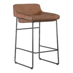 Starlet Counter Stool Open Road Brown Leather (Set of 2) PK-1106-14 PK 1106 14 01