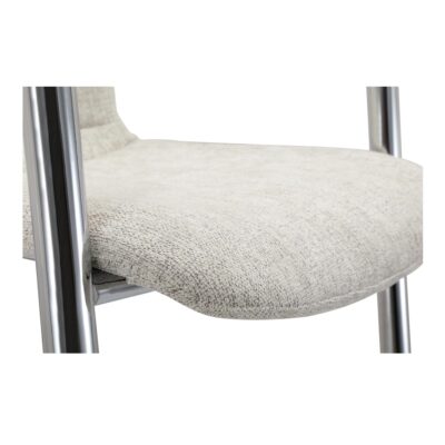 Freeman Chrome Frame Dining Chair Blended Cream - Set of Two PK-1114-37 PK 1114 37 05
