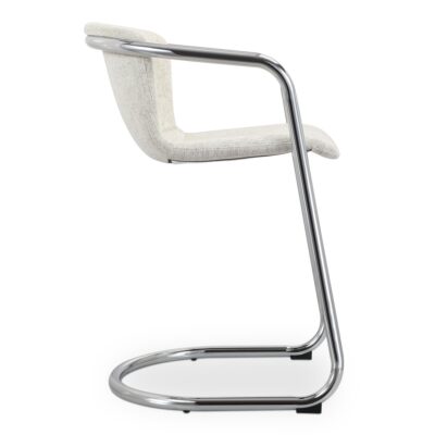 Freeman Chrome Frame Counter Stool Blended Cream - Set of Two PK-1115-37 PK 1115 37 02