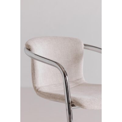 Freeman Chrome Frame Counter Stool Blended Cream - Set of Two PK-1115-37 PK 1115 37 31