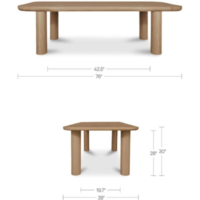 Anders Dining Table Small PP-1024-24-0 PP 1024 24 0 70
