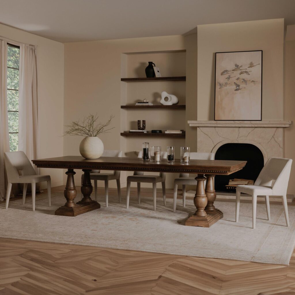 Everson Dining Table Brown - Image 9