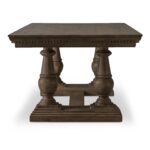 Everson Dining Table Brown PP-1028-20-0 PP 1028 20 0 Everson side right shadsilo
