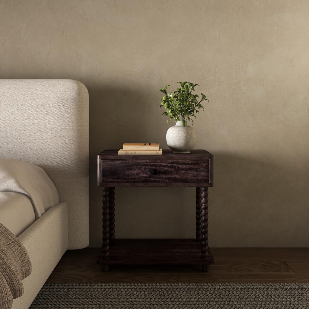 Tabitha Nightstand Dark Brown - Image 8
