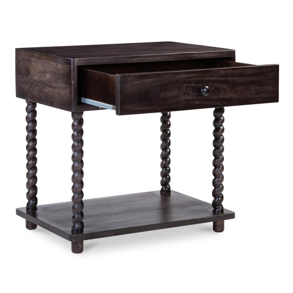Tabitha Nightstand Dark Brown - Image 2