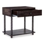 Tabitha Nightstand Dark Brown PZ-1002-20 PZ 1002 20 Tabitha diagR open shadsilo