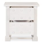Clement Nightstand Whitewashed PZ-1008-18 PZ 1008 18 Clement front open shadsilo