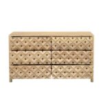 Fulton 6 Drawer Dresser Natural PZ-1011-24 PZ 1011 24 Fulton front open shadsilo