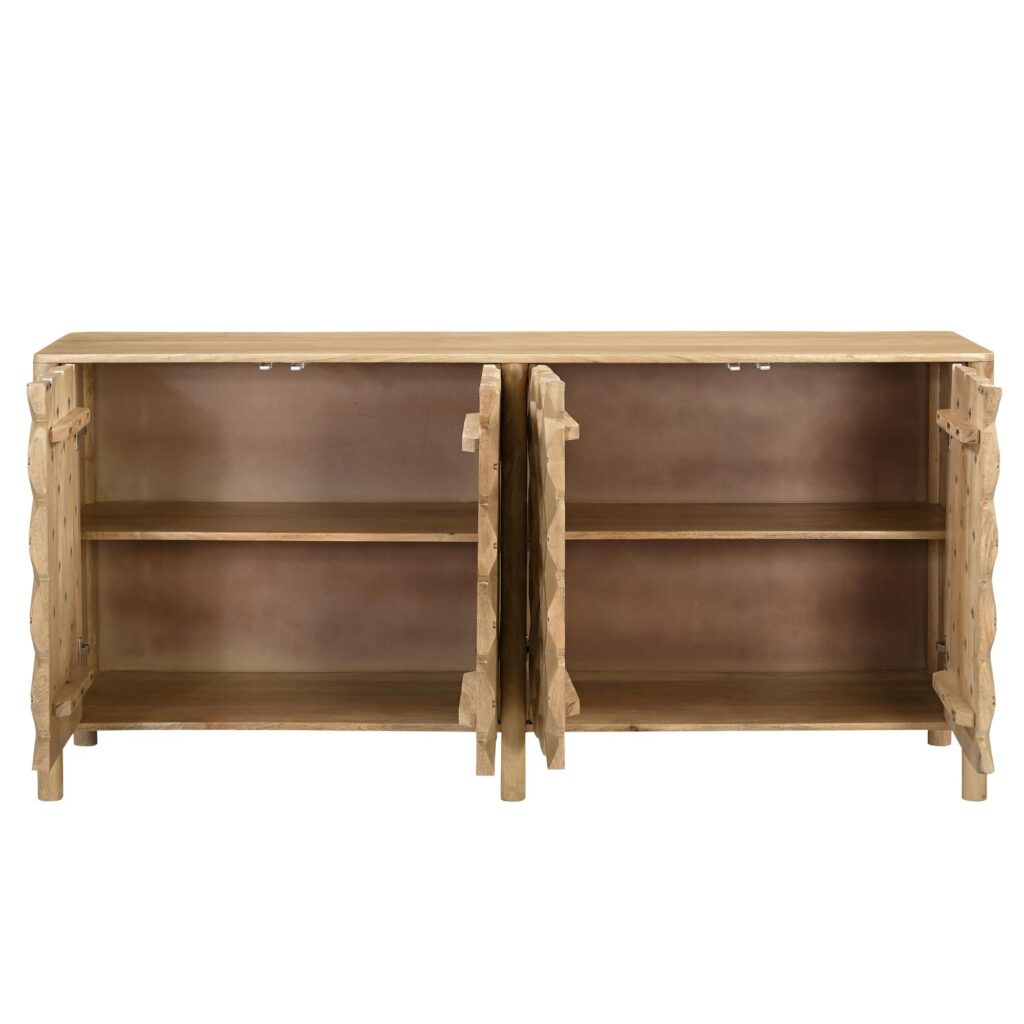 Fulton 4 Door Sideboard Natural - Image 4