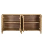Fulton 4 Door Sideboard Natural PZ-1012-24 PZ 1012 24 Fulton front open shadsilo