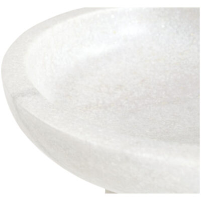 Palermo Pedestal Bowl White Marble 9 Palermo Pedestal Bowl White Marble PZ-1023-18 PZ 1023 18 Palermo closeup shadsilo