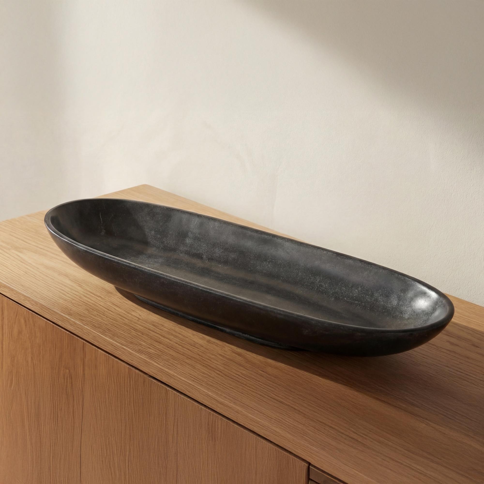 Venetia Tray Black Marble 2 Venetia Tray Black Marble - Image 2