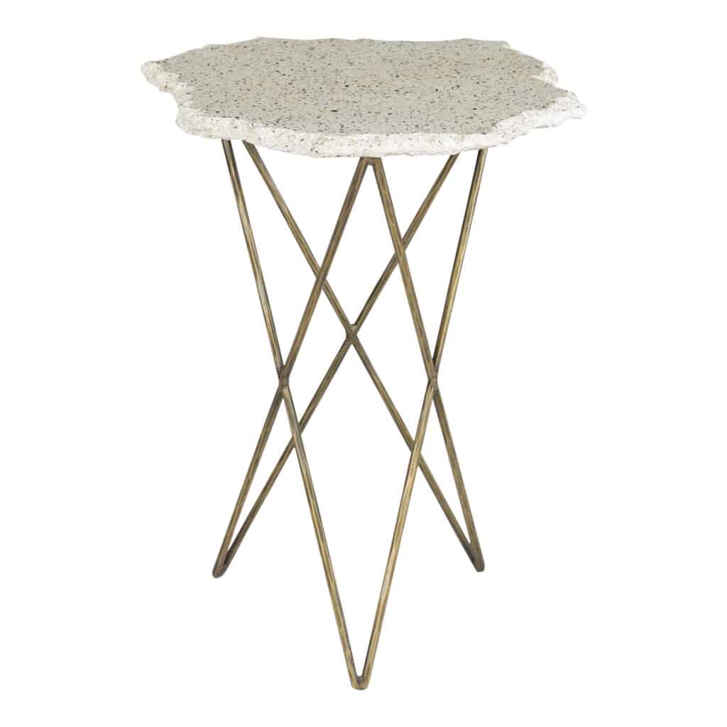 Positano Terrazzo Side Table QJ-1016-18 QJ 1016 18