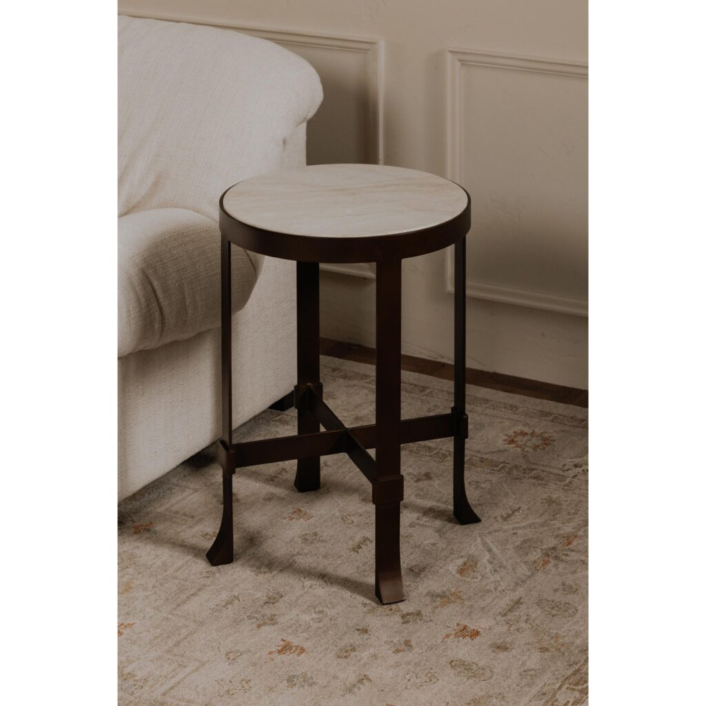Holli Side Table White Marble - Image 7