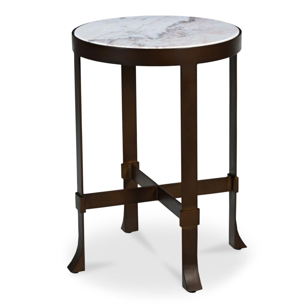 Holli Side Table White Marble - Image 2