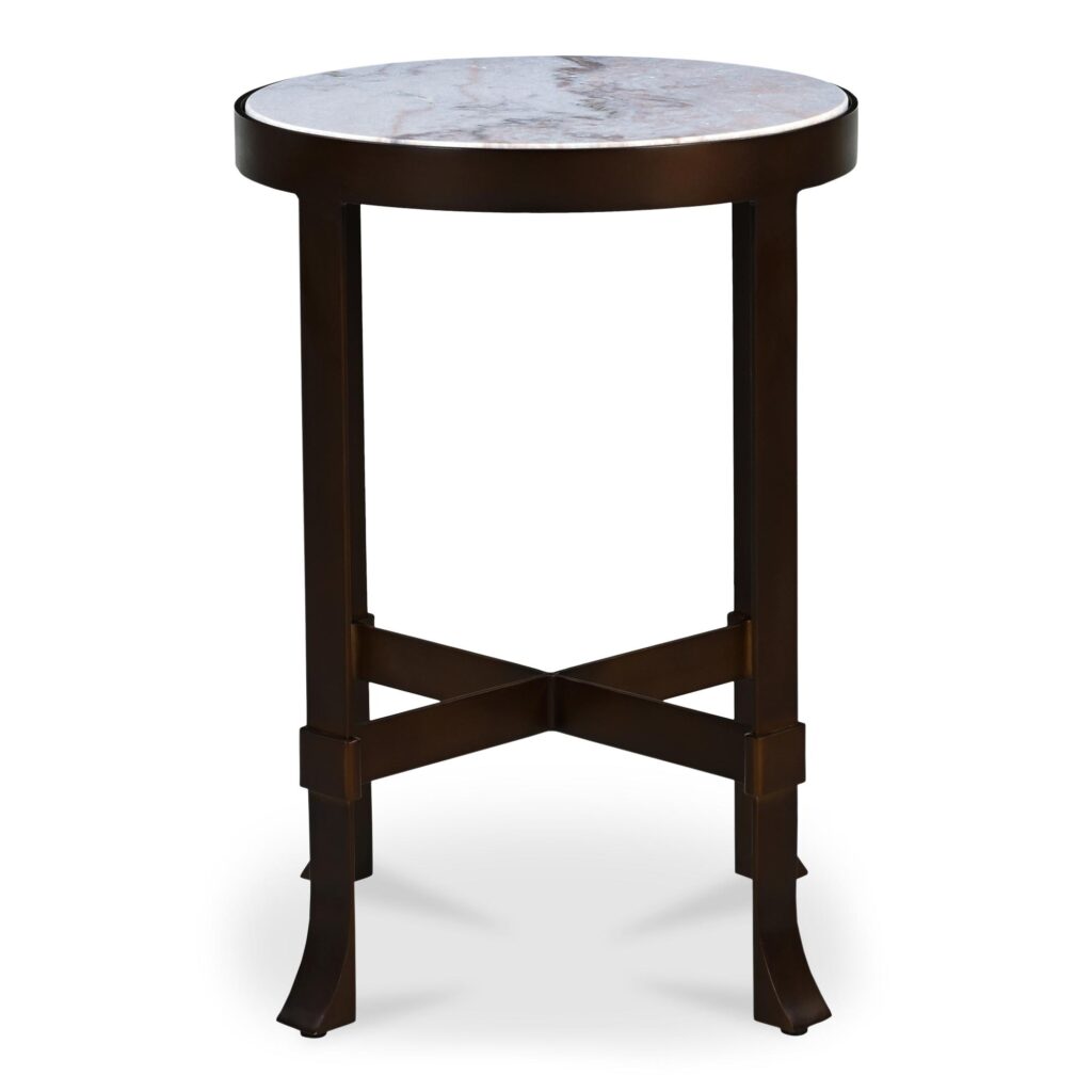 Holli Side Table White Marble - Image 3