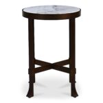 Holli Side Table White Marble QJ-1026-18 QJ 1026 18 Holli side right shadsilo