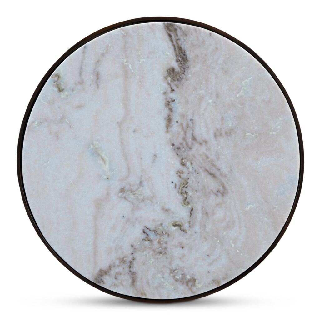 Holli Side Table White Marble - Image 4