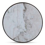 Holli Side Table White Marble QJ-1026-18 QJ 1026 18 Holli top shadsilo