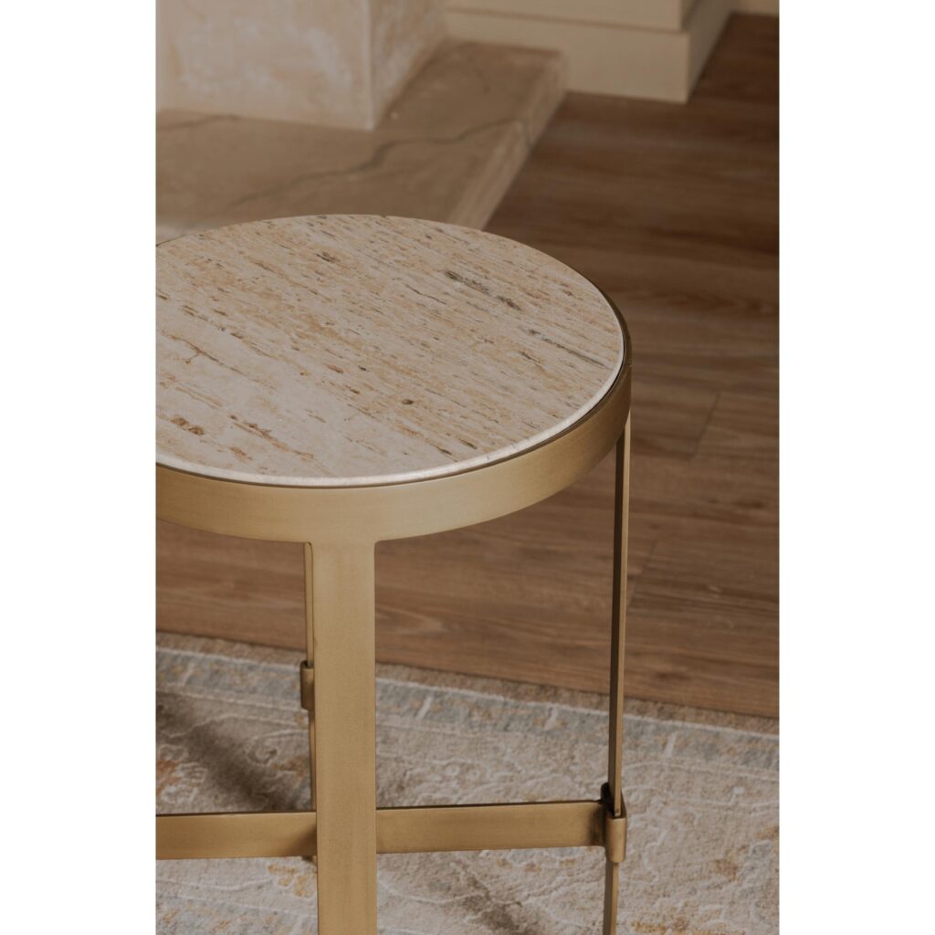 Holli Side Table Travertine - Image 8