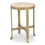 Holli Side Table Travertine QJ-1026-34 QJ 1026 34 Holli diagR shadsilo