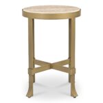 Holli Side Table Travertine QJ-1026-34 QJ 1026 34 Holli side right shadsilo