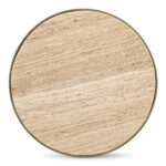 Holli Side Table Travertine QJ-1026-34 QJ 1026 34 Holli top shadsilo