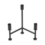 Cicero Candle Holder Black QJ-1029-02 QJ 1029 02 Cicero front shadsilo