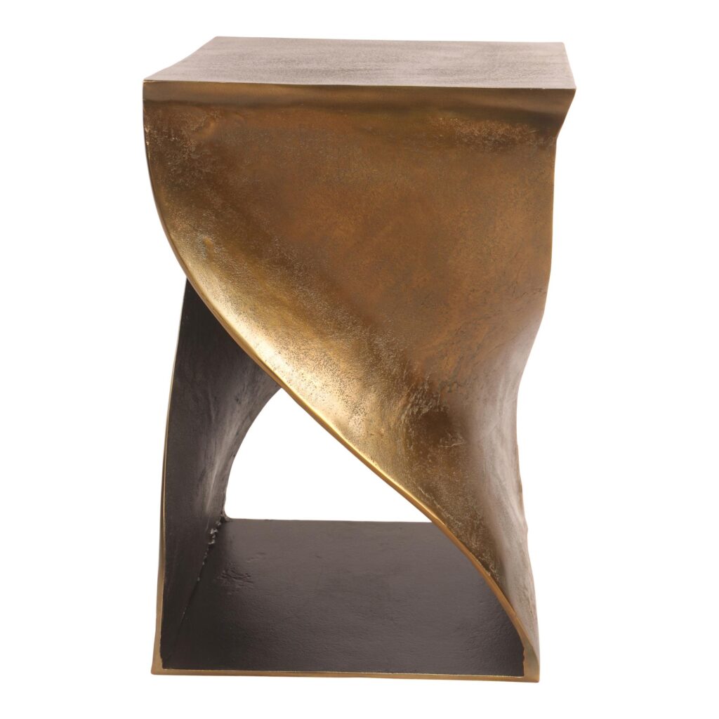 Twist Accent Table Brass QK-1008-01 QK 1008 01