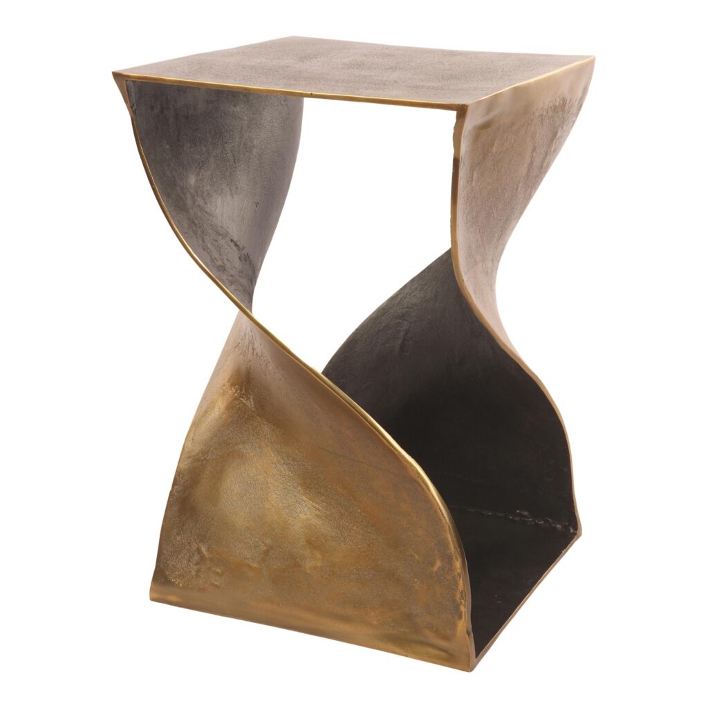 Twist Accent Table Brass - Image 2