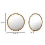 Whitby Mirror Aged Brass QK-1029-43 QK 1029 43 70